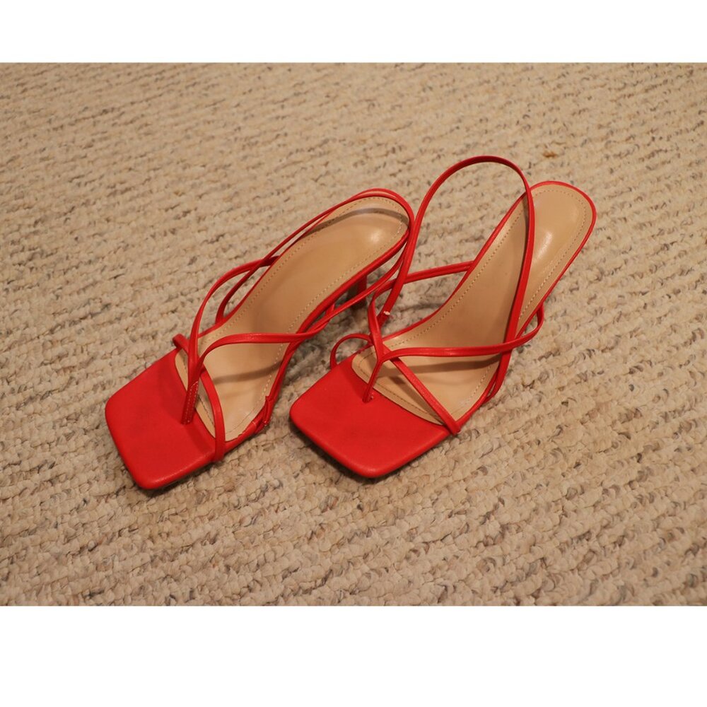 Red Toe Heels - Picture 5 of 5